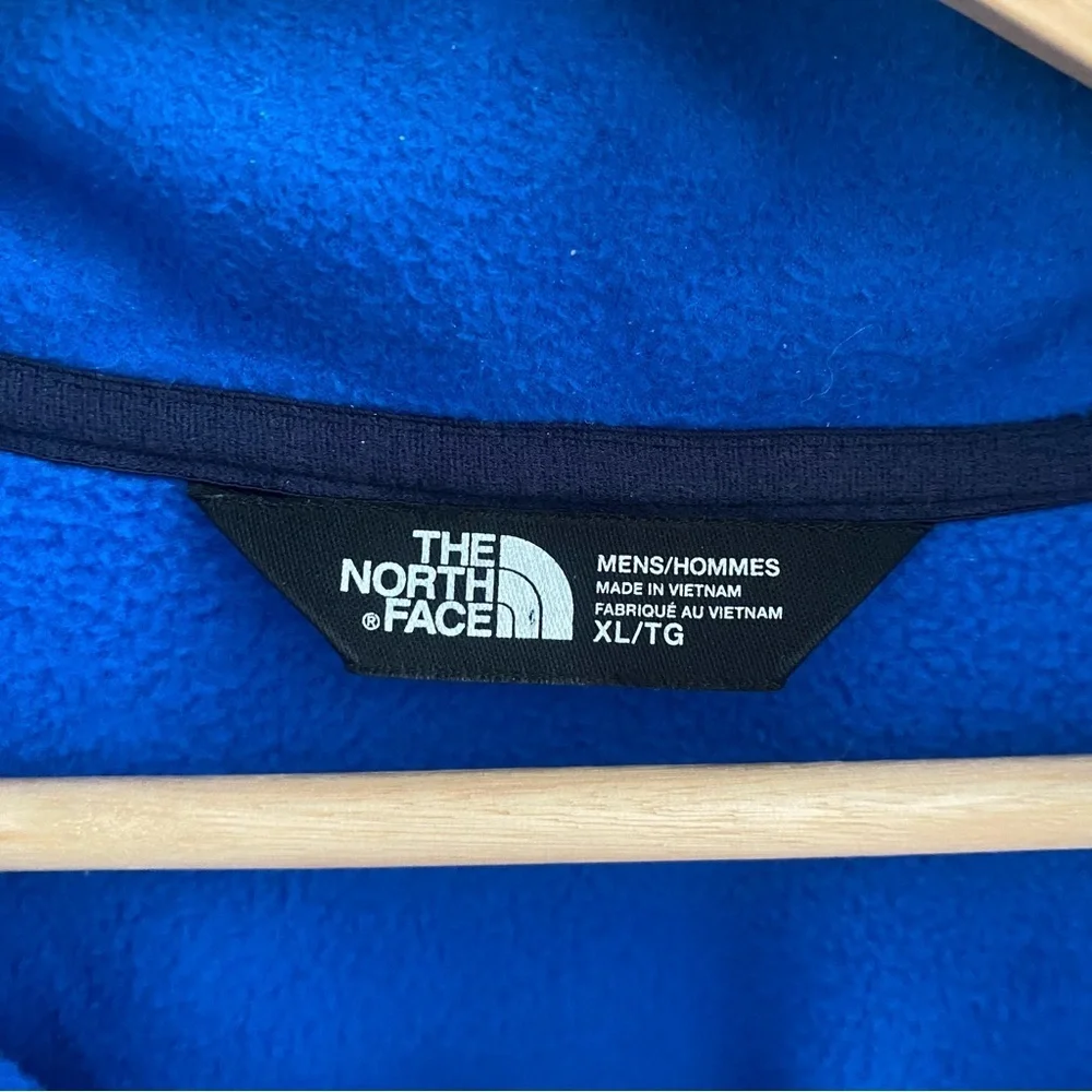The North Face Full Zip Soft Shell Jacket Blue Size XL